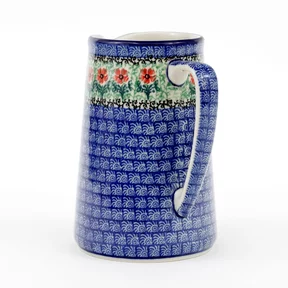 Dzbanek ceramiczny G46 1,3l <br> 1916X Czerwone kwiatuszki